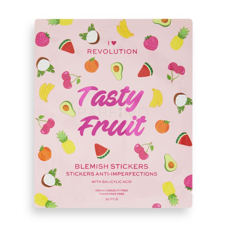 I Heart Revolution Tasty Fruit Blemish Stickers Lokale Hautpflege für Frauen 32 St.