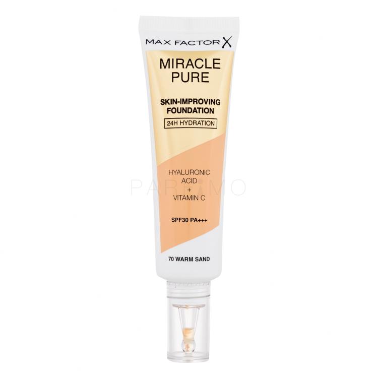 Max Factor Miracle Pure Skin-Improving Foundation SPF30 Foundation für Frauen 30 ml Farbton  70 Warm Sand