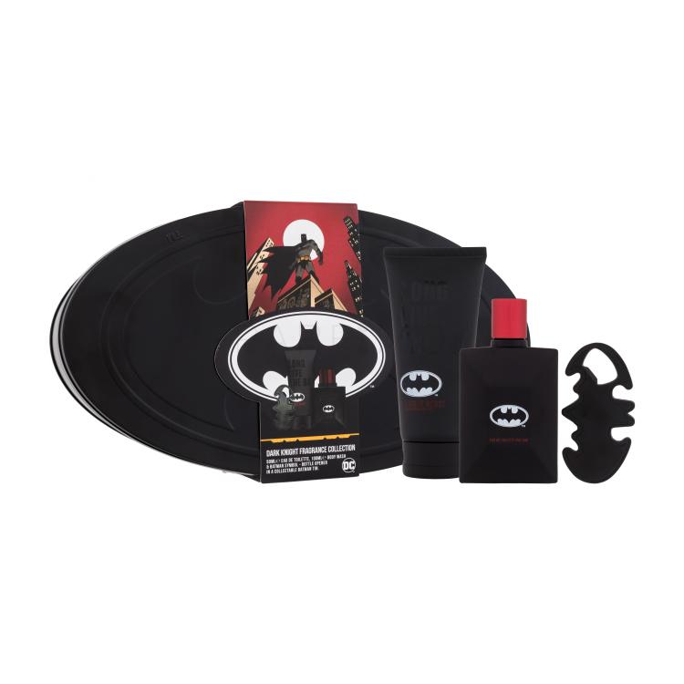 DC Comics Batman Dark Knight Fragrance Collection Geschenkset Eau de Toilette 50 ml + Duschgel 100 ml + Flaschenöffner