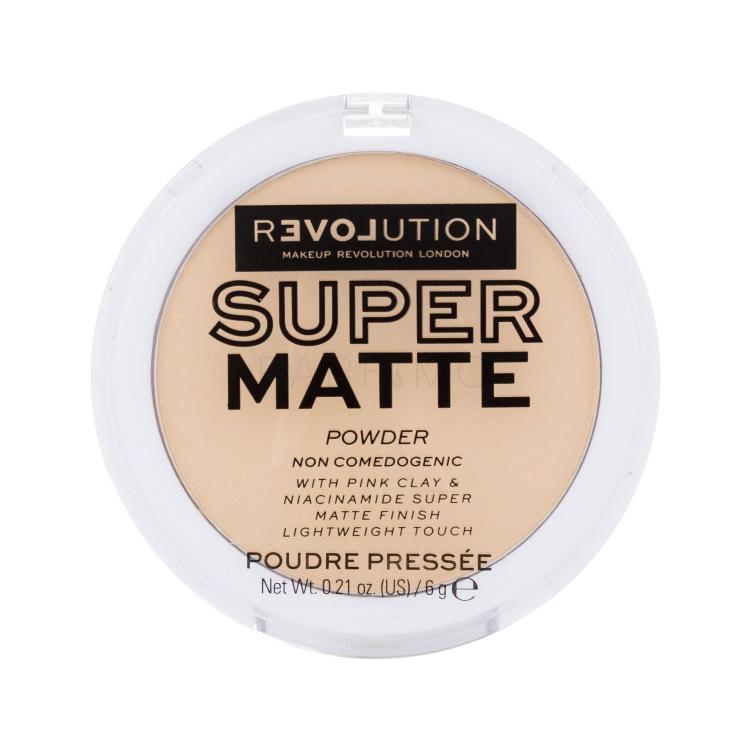 Revolution Relove Super Matte Powder Puder für Frauen 6 g Farbton  Vanilla