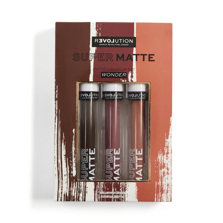Revolution Relove Super Matte Geschenkset Lippenstift Super Matte 3 x 4 ml