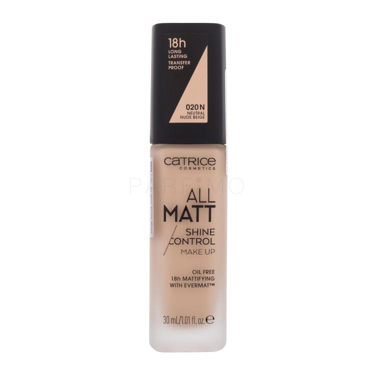 Catrice All Matt Foundation für Frauen 30 ml Farbton  020 N Neutral Nude Beige