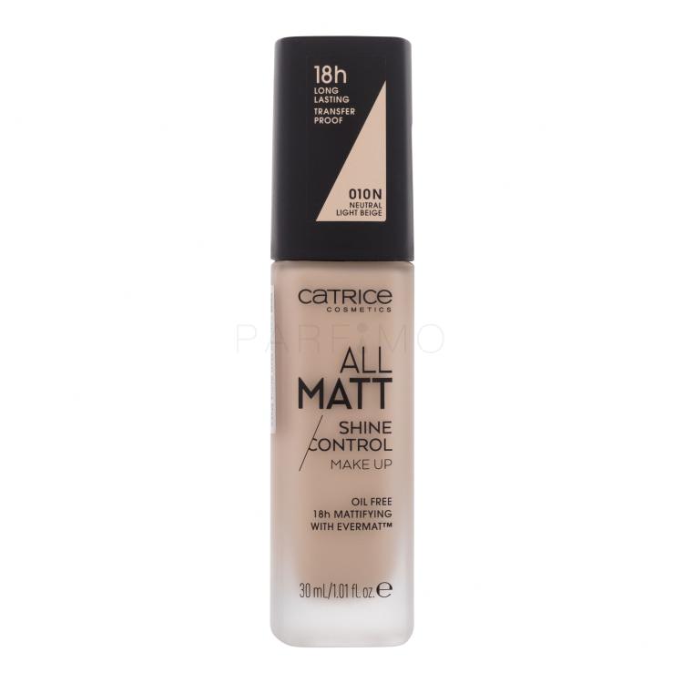 Catrice All Matt Foundation für Frauen 30 ml Farbton  010 N Neutral Light Beige