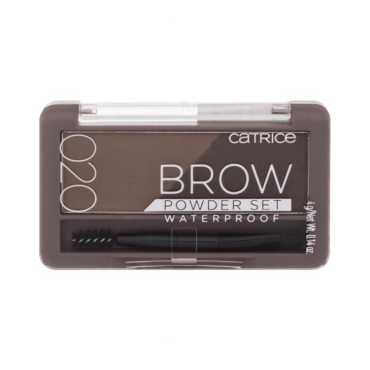 Catrice Brow Powder Set Waterproof Augenbrauensets für Frauen 4 g Farbton  020 Ash Brown