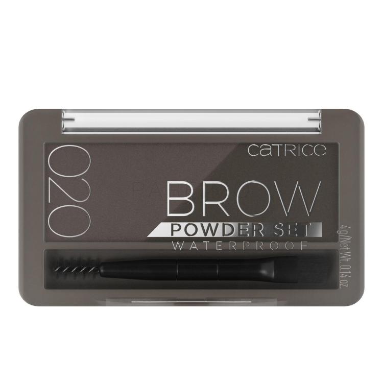 Catrice Brow Powder Set Waterproof Augenbrauensets für Frauen 4 g Farbton  020 Ash Brown