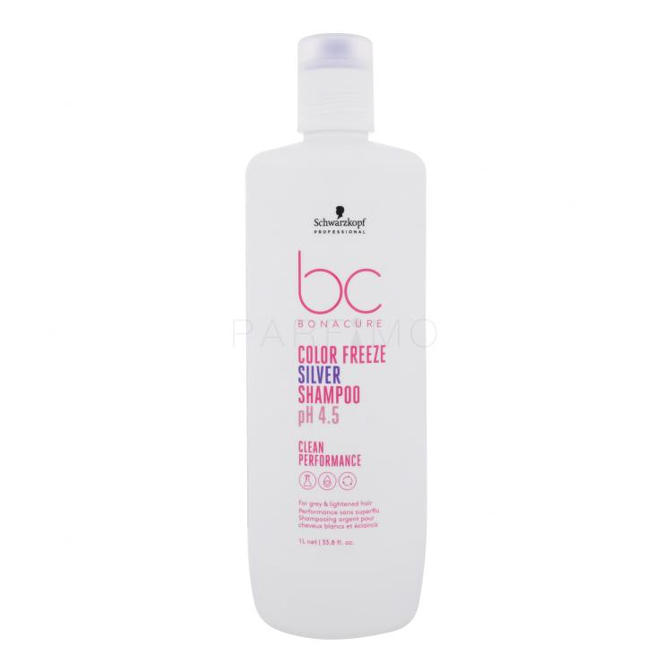 Schwarzkopf Professional BC Bonacure Color Freeze pH 4.5 Shampoo Silver Shampoo für Frauen 1000 ml