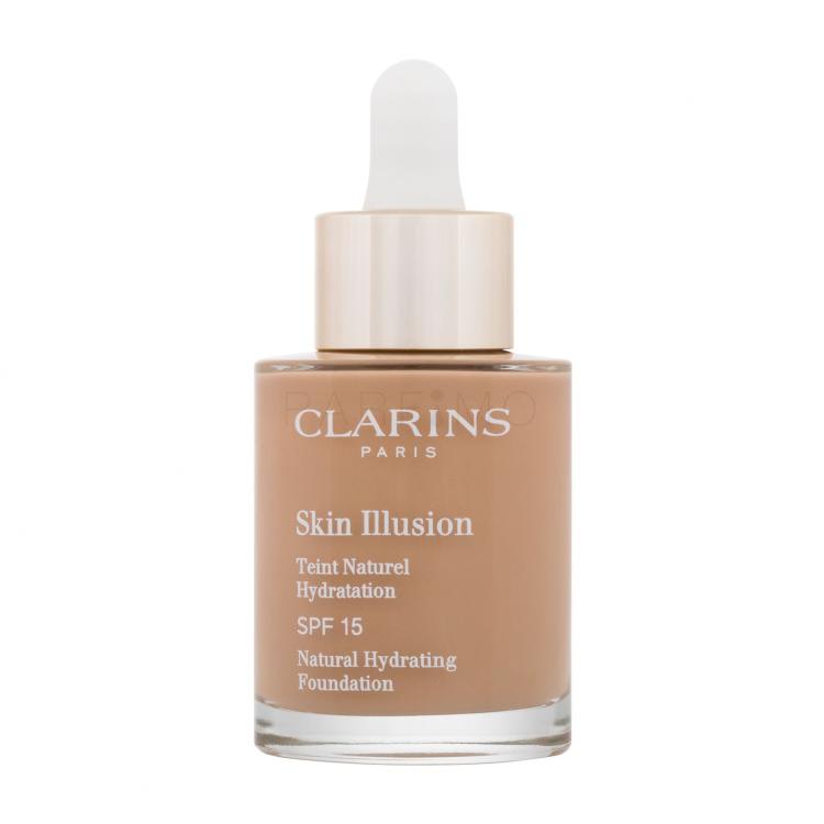 Clarins Skin Illusion Natural Hydrating SPF15 Foundation für Frauen 30 ml Farbton  112.3 Sandalwood
