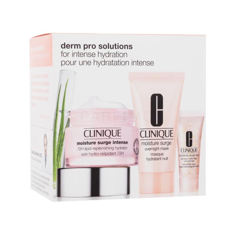 Clinique Derm Pro Solutions Geschenkset Tagescreme Moisture Surge Intense 72H Lipid-Replenishing Hydrator 50 ml + Gesichtsmaske Moisture Surge Overnight Mask 30 ml + Augengel Moisture Surge Eye 96-Hour Hydro-Filler Concentrate 5 ml