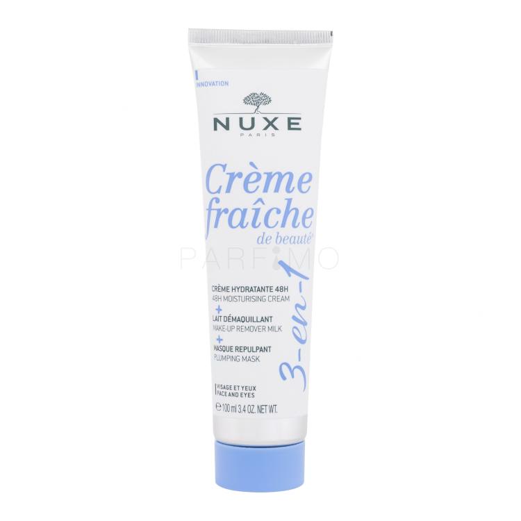 NUXE Creme Fraiche de Beauté 3-In-1 Cream &amp; Make-Up Remover &amp; Mask Tagescreme für Frauen 100 ml