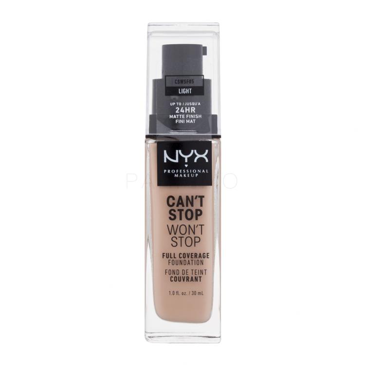 NYX Professional Makeup Can&#039;t Stop Won&#039;t Stop Foundation für Frauen 30 ml Farbton  05 Light