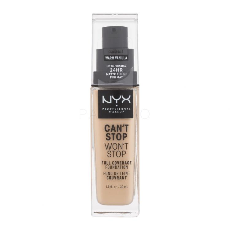 NYX Professional Makeup Can&#039;t Stop Won&#039;t Stop Foundation für Frauen 30 ml Farbton  6.3 Warm Vanilla