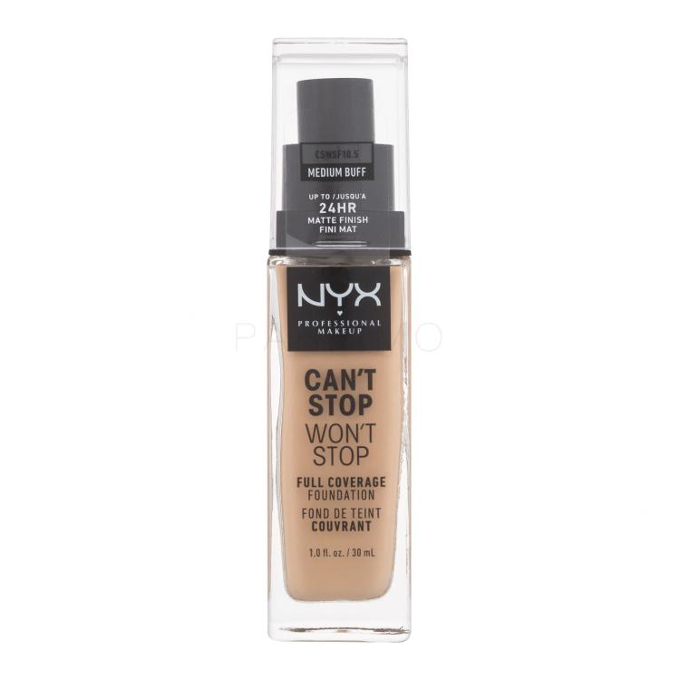 NYX Professional Makeup Can&#039;t Stop Won&#039;t Stop Foundation für Frauen 30 ml Farbton  10.5 Medium Buff