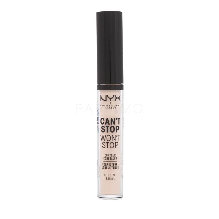 NYX Professional Makeup Can&#039;t Stop Won&#039;t Stop Contour Concealer Concealer für Frauen 3,5 ml Farbton  04 Light Ivory