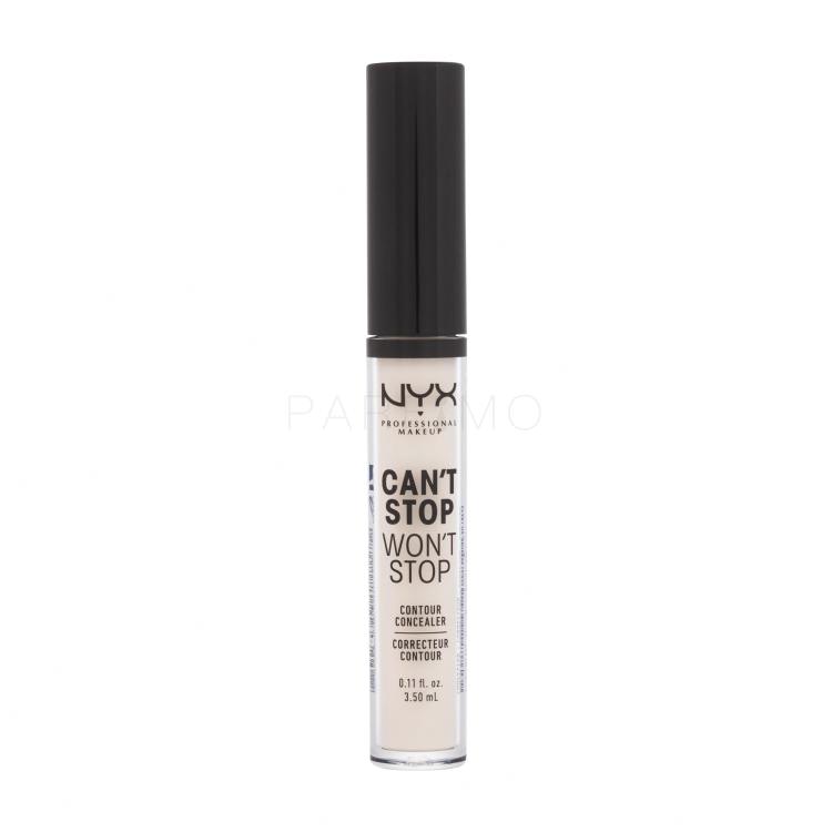 NYX Professional Makeup Can&#039;t Stop Won&#039;t Stop Contour Concealer Concealer für Frauen 3,5 ml Farbton  01 Pale