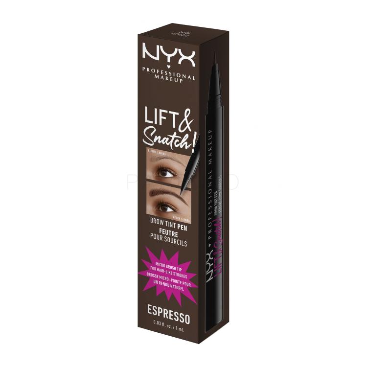 NYX Professional Makeup Lift &amp; Snatch! Augenbrauenstift für Frauen 1 ml Farbton  08 Espresso