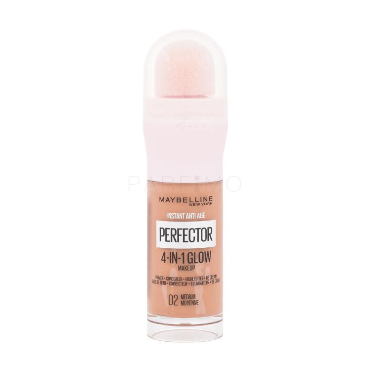Maybelline Instant Anti-Age Perfector 4-In-1 Glow Foundation für Frauen 20 ml Farbton  02 Medium
