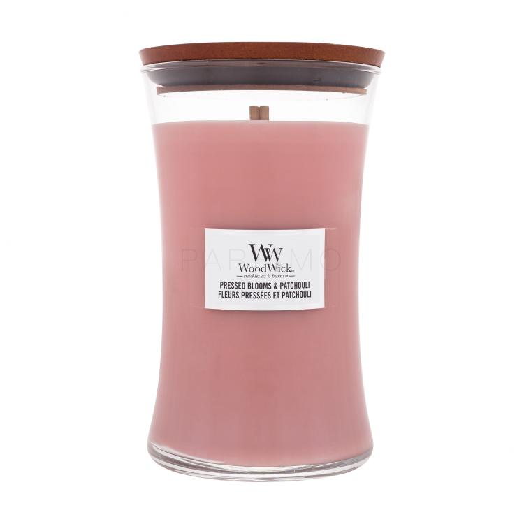 WoodWick Pressed Blooms &amp; Patchouli Duftkerze 610 g