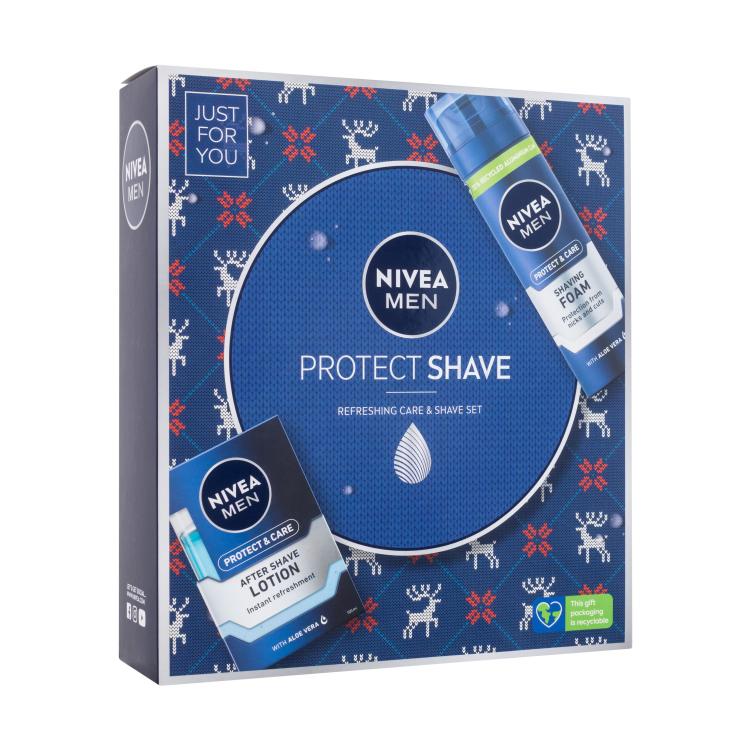 Nivea Men Protect Shave Geschenkset Rasierwasser Men Protect &amp; Care 100 ml + Rasierschaum Men Protect &amp; Care 200 ml