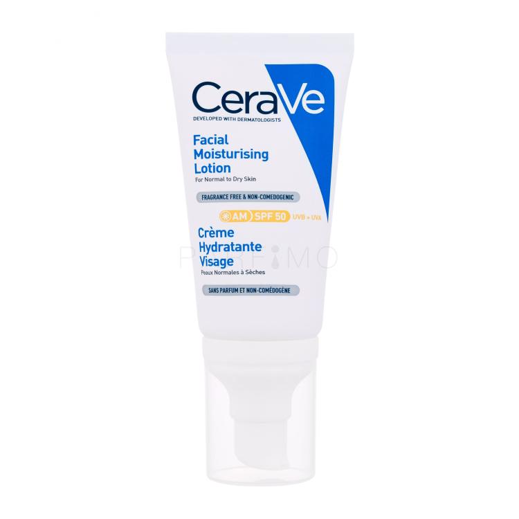 CeraVe Moisturizing Facial Lotion SPF50 Tagescreme für Frauen 52 ml