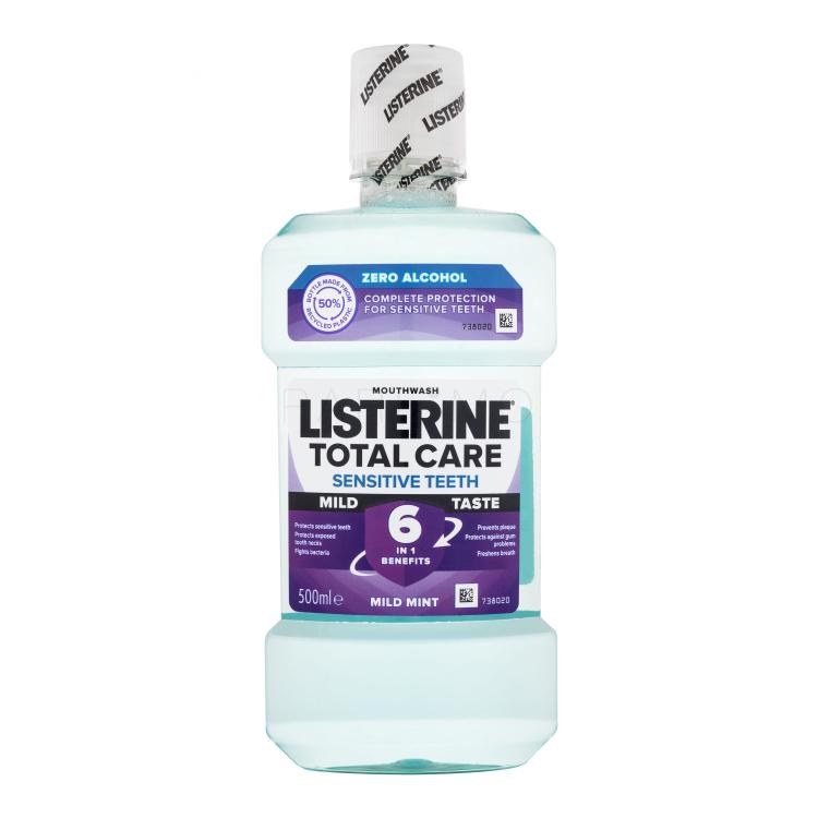Listerine Total Care Sensitive Teeth Mild Taste Mouthwash 6 in 1 Mundwasser 500 ml