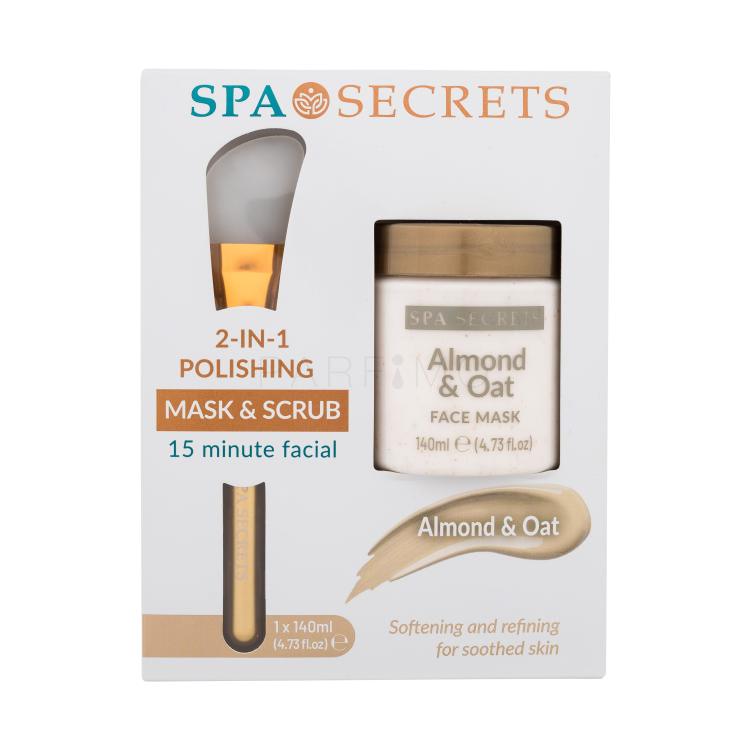 Xpel Spa Secrets Almond &amp; Oat 2-in-1 Polishing Face Mask Geschenkset Gesichtsmaske Spa Secrets Almond &amp; Oat 140 ml + Applikator