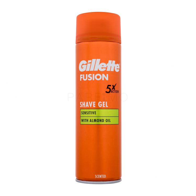 Gillette Fusion Sensitive Shave Gel Rasiergel für Herren 200 ml