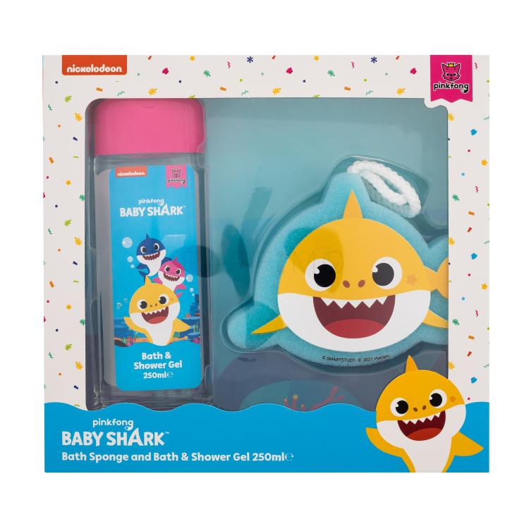 Pinkfong Baby Shark Bath Set Geschenkset Duschgel 250 ml + Schwamm