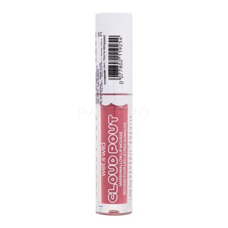 Wet n Wild Cloud Pout Marshmallow Lip Mousse Lippenstift für Frauen 3 ml Farbton  Girl, You&#039;re Whipped