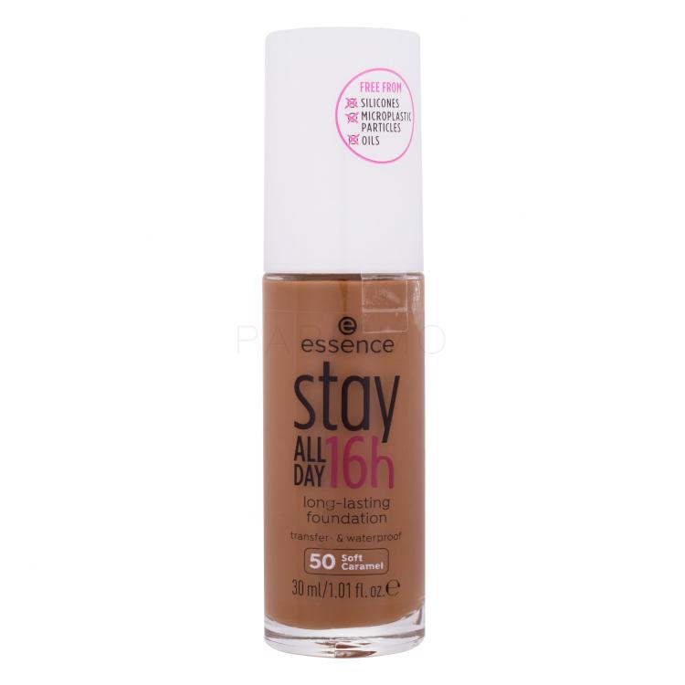 Essence Stay All Day 16h Foundation für Frauen 30 ml Farbton  50 Soft Caramel