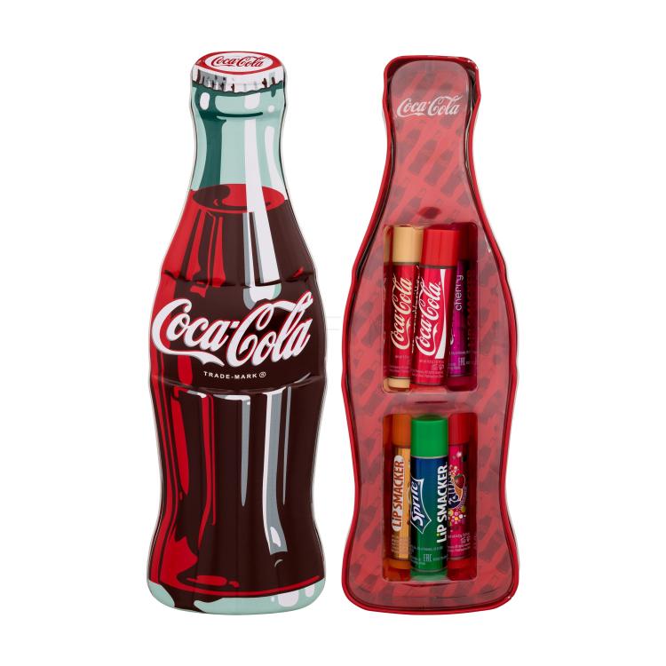 Lip Smacker Coca-Cola Vintage Bottle Geschenkset Lippenbalsam 6 x 4 g + Dose