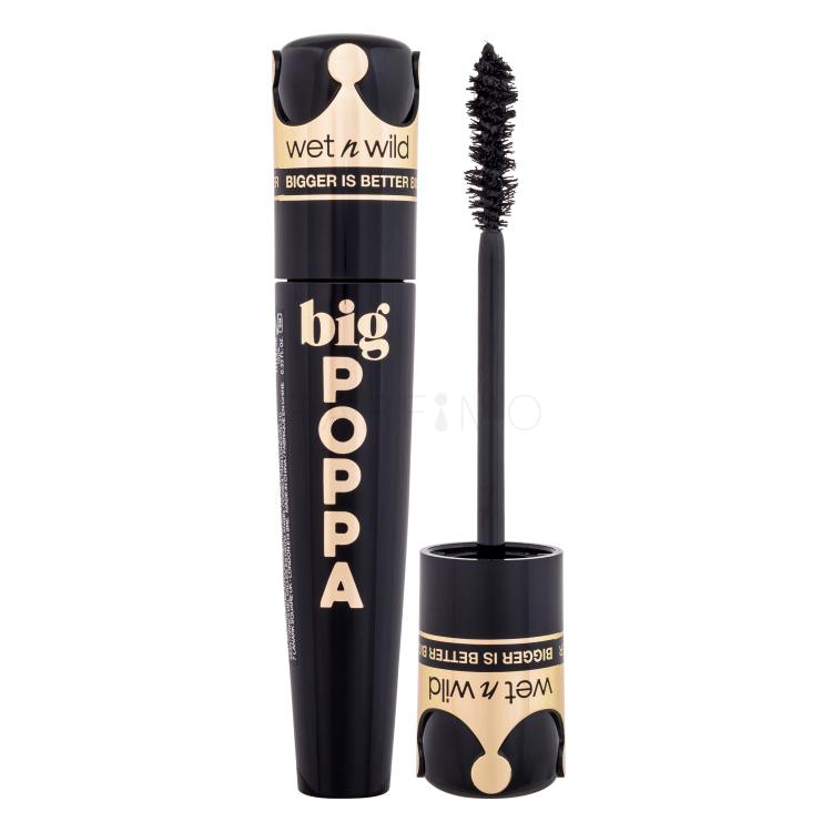 Wet n Wild Big Poppa Mascara für Frauen 10 ml Farbton  Blackest Black