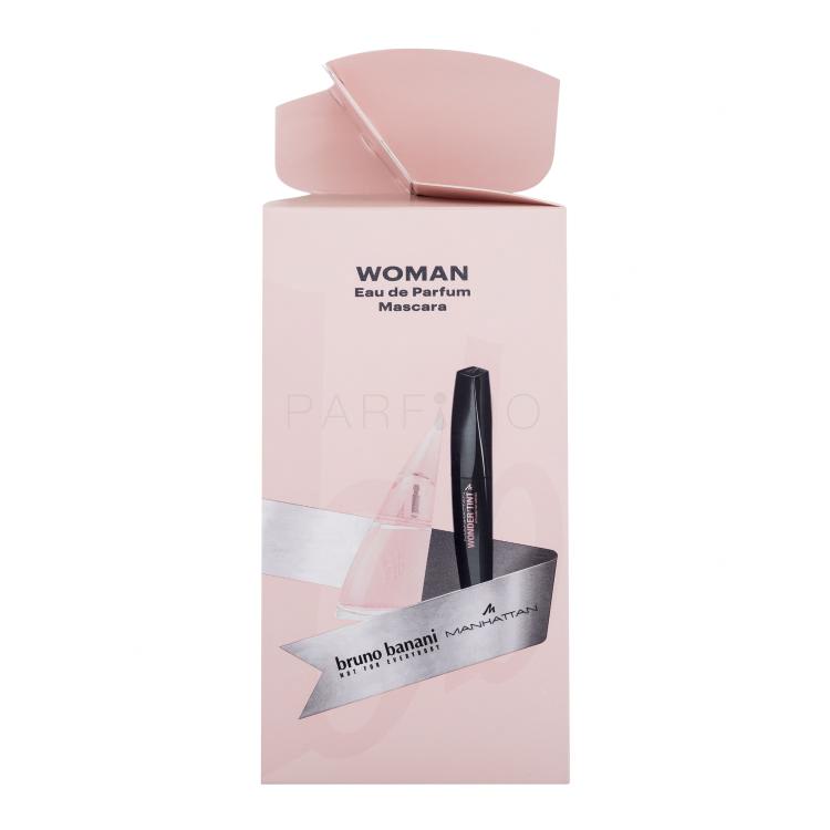 Bruno Banani Woman Geschenkset Eau de Parfum 30 ml + Manhattan Wonder&#039;Tint Mascara 11 ml 001 Schwarz