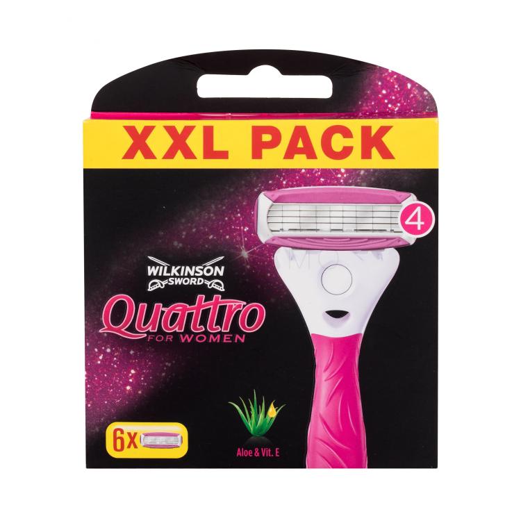 Wilkinson Sword Quattro For Women Ersatzklinge für Frauen Set