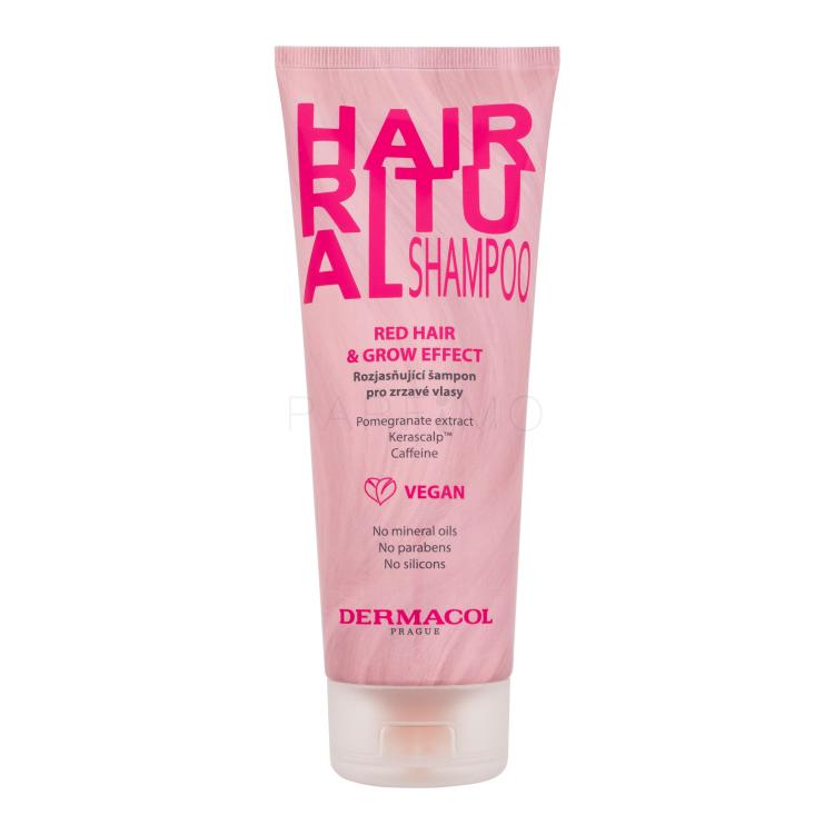 Dermacol Hair Ritual Shampoo Red Hair &amp; Grow Effect Shampoo für Frauen 250 ml