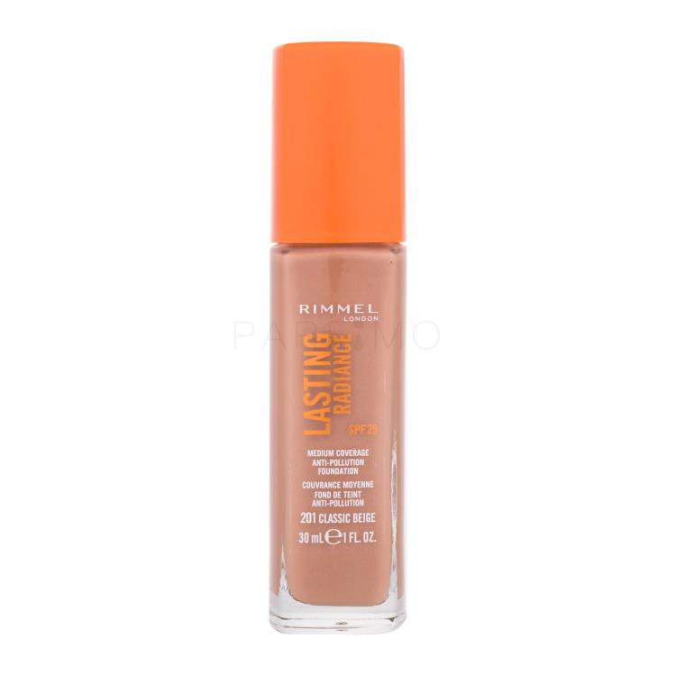 Rimmel London Lasting Radiance SPF25 Foundation für Frauen 30 ml Farbton  201 Classic Beige