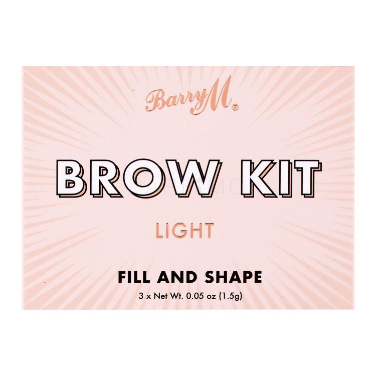 Barry M Brow Kit Augenbrauensets für Frauen 4,5 g Farbton  Light