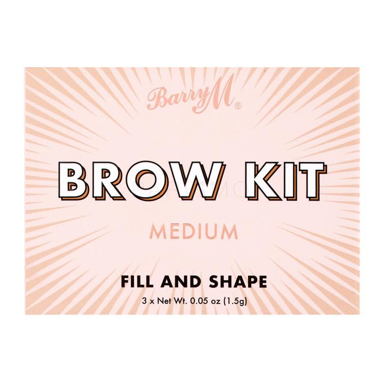 Barry M Brow Kit Augenbrauensets für Frauen 4,5 g Farbton  Medium