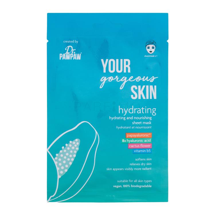 Dr. PAWPAW Your Gorgeous Skin Hydrating Sheet Mask Gesichtsmaske für Frauen 25 ml