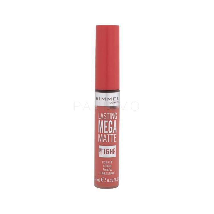 Rimmel London Lasting Mega Matte Liquid Lip Colour Lippenstift für Frauen 7,4 ml Farbton  Coral Sass