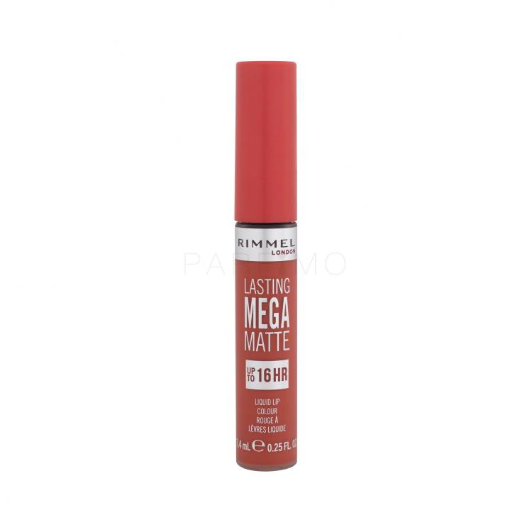 Rimmel London Lasting Mega Matte Liquid Lip Colour Lippenstift für Frauen 7,4 ml Farbton  Scarlet Flames