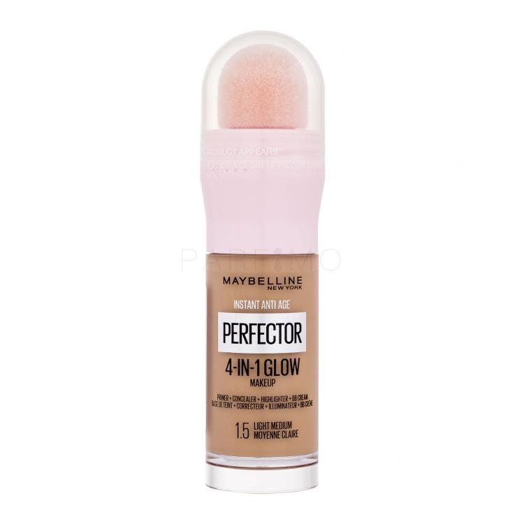 Maybelline Instant Anti-Age Perfector 4-In-1 Glow Foundation für Frauen 20 ml Farbton  1.5 Light Medium