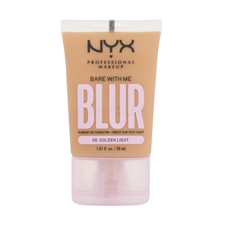 NYX Professional Makeup Bare With Me Blur Tint Foundation Foundation für Frauen 30 ml Farbton  08 Golden Light