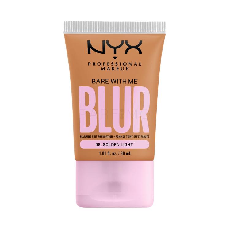 NYX Professional Makeup Bare With Me Blur Tint Foundation Foundation für Frauen 30 ml Farbton  08 Golden Light