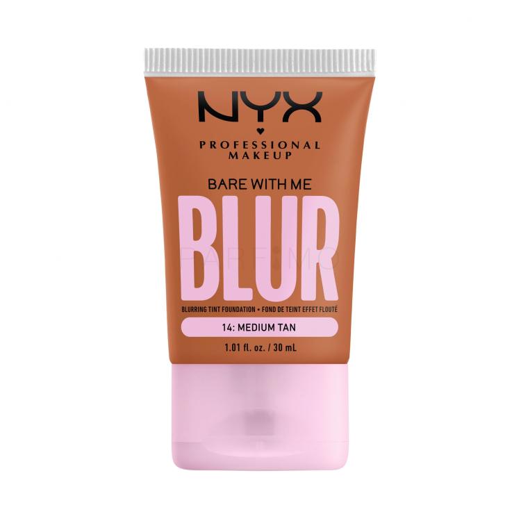 NYX Professional Makeup Bare With Me Blur Tint Foundation Foundation für Frauen 30 ml Farbton  14 Medium Tan
