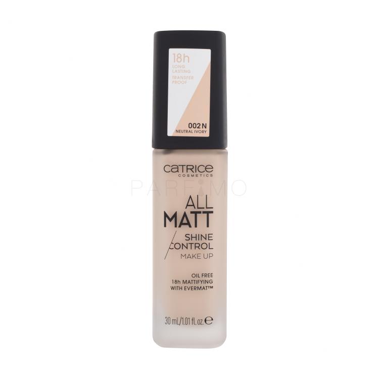 Catrice All Matt Foundation für Frauen 30 ml Farbton  002 N Neutral Ivory