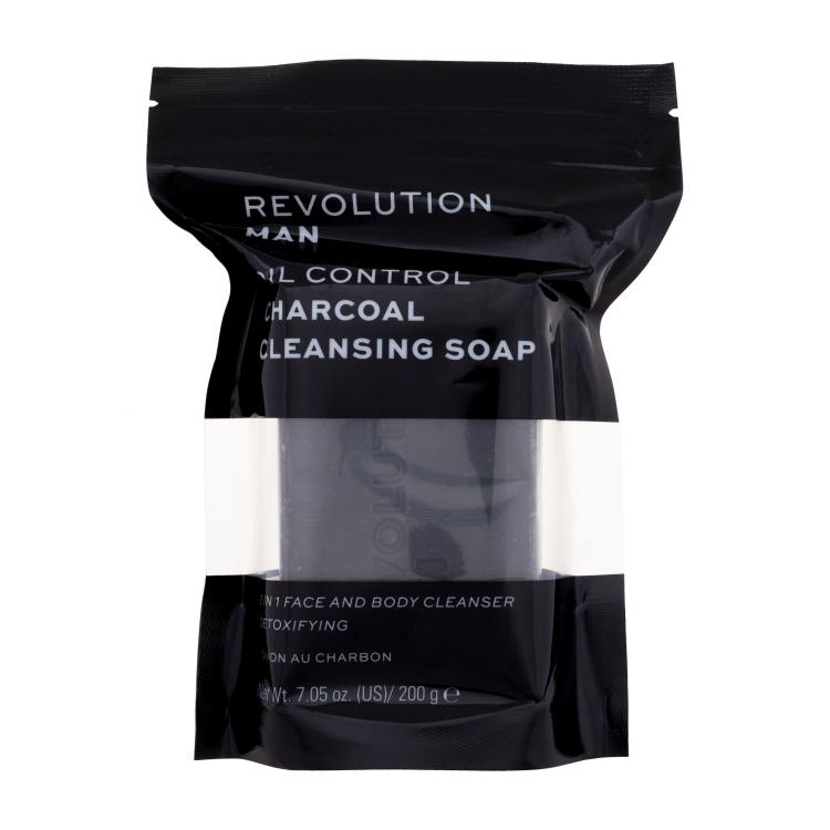 Revolution Man Oil Control Charcoal Cleansing Soap Reinigungsseife für Herren 200 g