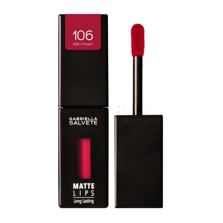 Gabriella Salvete Matte Lips Lippenstift für Frauen 4,5 ml Farbton  106 Red Moon