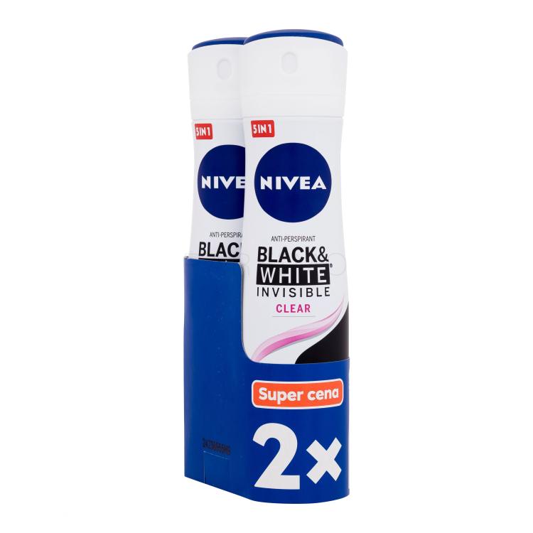 Nivea Black &amp; White Invisible Clear 48h Antiperspirant für Frauen Set
