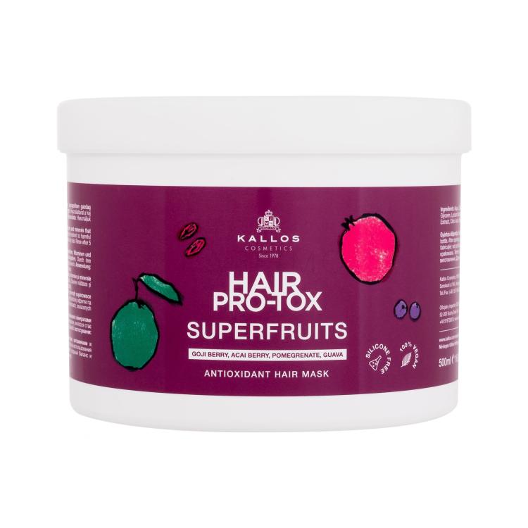 Kallos Cosmetics Hair Pro-Tox Superfruits Antioxidant Hair Mask Haarmaske für Frauen 500 ml