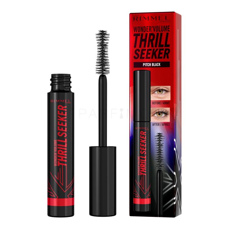 Rimmel London Thrill Seeker Mascara für Frauen 8 ml Farbton  Pitch Black